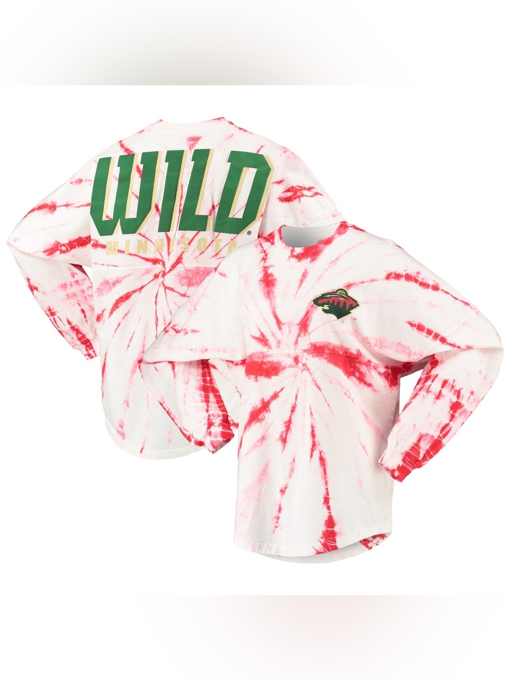 Fanatics, Minnesota Wild Tie Dye Long Sleeve.